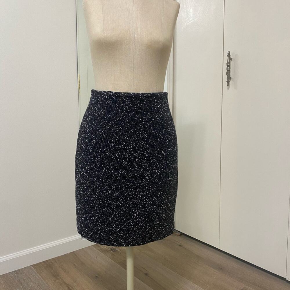 Dana Buchman Vintage Black Multi Women’s Knee Length Pencil Skirt Size 10
